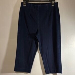 Navy Blue Women's Capris